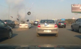 Δεν βλέπεις κάθε μέρα ένα αυτοκίνητο να εκρήγνυται (βίντεο)