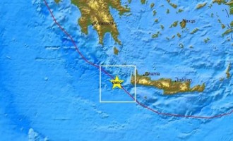 Σεισμός 4,2 Ρίχτερ δυτικά της Κρήτης