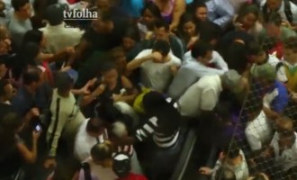 Βραζιλία: Απίστευτος πανικός στο Μετρό  από την απεργία στα λεωφορεία (βίντεο)