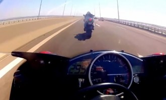 Ίλιγγος: Τρέχει με 295 χιλιόμετρα σε γέφυρα της Πορτογαλίας (βίντεο)