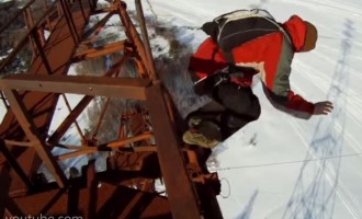 Έπεσε από ύψος 120 μέτρων και δεν σκοτώθηκε (βίντεο)