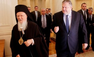 Οικουμενικός Πατριάρχης: Φέρνω εις τον ελληνικό λαό ευλογία και αγάπη