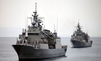 Στρατιωτική άσκηση ισραηλινών και ελληνικών πλοίων στο Μυρτώο Πέλαγος