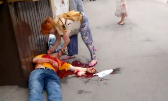 Προσοχή σκληρές εικόνες: Σκόρπισαν τον θάνατο οι Ουκρανοί στο Λουγκάντσκ (βίντεο)