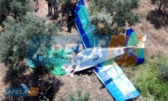 Νέες εικόνες και βίντεο από το αεροπλάνο που έπεσε στη Σπάρτη