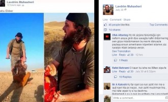 ΣΟΚ με τον Αλβανό που αποκεφαλίζει Σύριο και ποζάρει στο Facebook