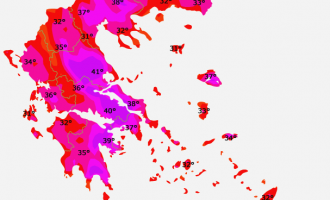 Χτύπησε 40 βαθμούς σε Λάρισα, Πέραμα, Σπάρτη – Η  λίστα με τις πιο καυτές πόλεις