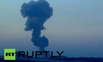 Βομβαρδίζουν ανελέητα το Ντονέτσκ οι Ουκρανοί (βίντεο)