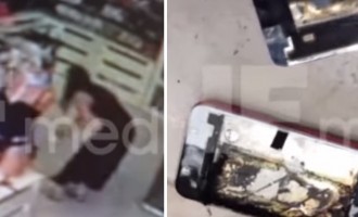 ΒΙΝΤΕΟ: iPhone 4 “έσκασε” στα χέρια 25χρονης στη Ρόδο