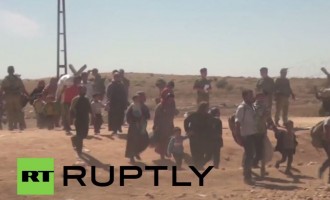 Συγκλονιστικό βίντεο από την μεγάλη φυγή των Κούρδων από την  Συρία