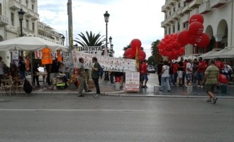 Με διάθεση αγωνιστική οι διαδηλωτές στη Θεσσαλονίκη