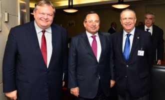 Οι υπουργοί Εξωτερικών Κύπρου, Ελλάδας και Αιγύπτου στη Λευκωσία