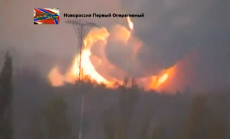 Νεοναζί βομβάρδισαν εργοστάσιο εκρηκτικών στο Ντόνετσκ (φωτο + βίντεο)
