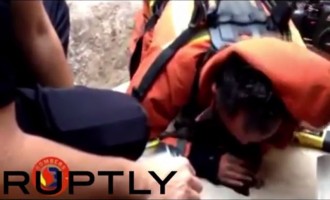 Συγκινητικό: Ισπανός πυροσβέστης  επαναφέρει στην ζωή κουτάβι (βίντεο)