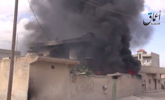 Η Κομπάνι καίγεται – Βίντεο από το Ισλαμικό Κράτος
