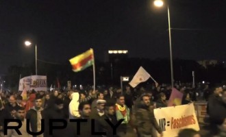 Κούρδοι διαδηλωτές: Ο Ερντογάν είναι φασίστας (βίντεο)
