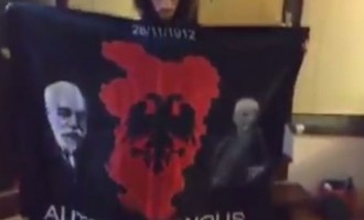 Αλβανός από τα Σκόπια έκανε την προβοκάτσια με την σημαία (βίντεο)