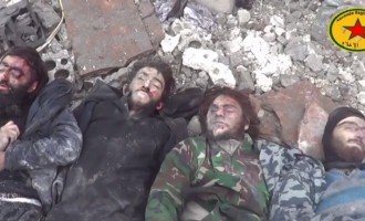 Νεκροί τζιχαντιστές και λάφυρα στην Κομπάνι (σκληρό βίντεο)