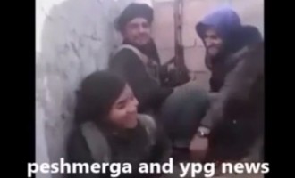 Κούρδοι πολεμάνε τους τζιχαντιστές και κάνουν… καμάκι (βίντεο)