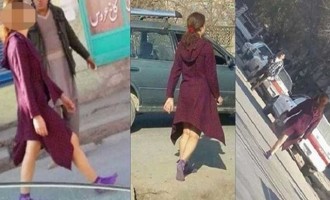 Γυναίκα κυκλοφορεί στην Καμπούλ με γυμνές γάμπες