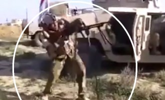 Ιρακινός με οπλοπολυβόλο κάνει τον Ράμπο αλλά ο πόλεμος δεν είναι ταινία (βίντεο)