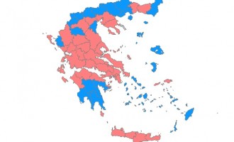 Δείτε τι χρώμα έχει ο εκλογικός χάρτης της Ελλάδας