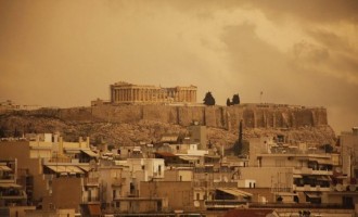 Αμμοθύελλα από τη Σαχάρα έχει καλύψει την Αθήνα
