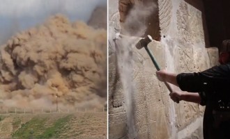 Φωτογραφίες ΣΟΚ: Το Ισλαμικό Κράτος ανατίναξε την αρχαία πόλη Νιμρούντ