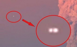 UFO εμφανίστηκε δίπλα στο ηφαίστειο που εξερράγη στη Χιλή (βίντεο)