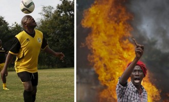 Οι διαδηλωτές σκοτώνονται και ο πρόεδρος του Μπουρούντι παίζει μπάλα