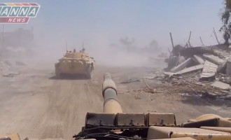 Δείτε μάχη στη Δαμασκό από τη θέση του οδηγού ενός συριακού τανκ (βίντεο)