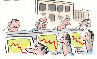 Το μη ευρηματικό σκίτσο του Guardian για το «κραχ» στο Χρηματιστήριο