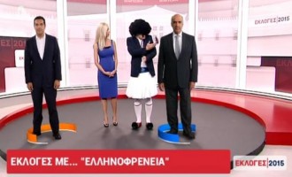 Ο τσολιάς της Ελληνοφρένειας τρόλαρε τις εκλογές στον αέρα (βίντεο)