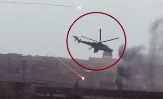 Ρωσικά ελικόπτερα σφυροκοπούν τζιχαντιστές στην Καφρ Ναμπουντάχ (βίντεο)