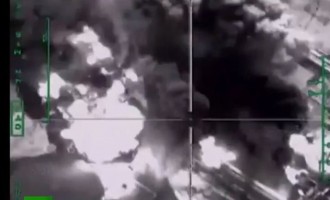 Ρωσικά μαχητικά τινάζουν στον αέρα διυλιστήριο με τζιχαντιστές (βίντεο)