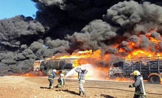 Ο στρατός της Συρίας κατέστρεψε κονβόι με λαθραίο πετρέλαιο από το Ισλαμικό Κράτος