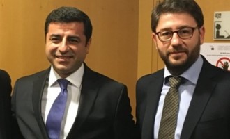 Με τον Νίκο Ανδρουλάκη ο Κούρδος ηγέτης Σελαχατίν Ντεμιρτάς