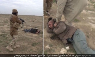 Τζιχαντιστές από το Ισλαμικό Κράτος εκτελούν τραυματίες στο πεδίο της μάχης (φωτο)