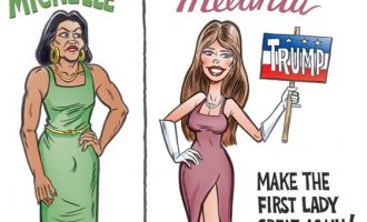Ρατσιστικό – σεξιστικό σκίτσο παρουσιάζει τη Μισέλ Ομπάμα ως τρανσέξουαλ