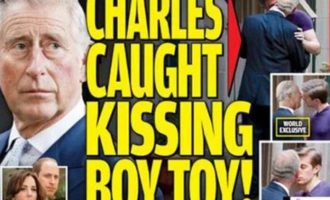 ΣΟΚ στη Βρετανία: Πρωτοσέλιδο ο Κάρολος να φιλιέται με νεαρό άνδρα
