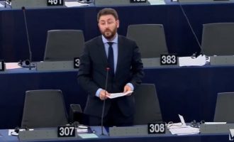 Σαν “χταπόδι” χτύπησε ο Ανδρουλάκης τον Ερντογάν στο Ευρωκοινοβούλιο (βίντεο)