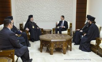 Με τον Μπασάρ Αλ Άσαντ συναντήθηκε ο Αρχιεπίσκοπος Κύπρου