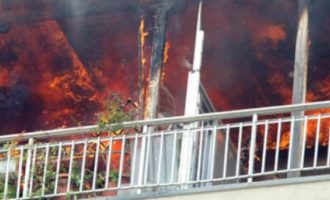 Πειραιάς: Πυροσβέστες έσωσαν βρέφος και 7 ενήλικες από φωτιά σε πολυκατοικία