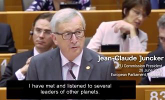 Δεν είναι φάρσα – Δήλωση Γιούνκερ: Οι εξωγήινοι είναι ανήσυχοι για το μέλλον της ΕΕ (βίντεο)