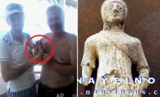 Βρέθηκε η “Κυρά του Λέντα” – Σπάνιο άγαλμα ιέρειας παραδόθηκε στις Αρχές