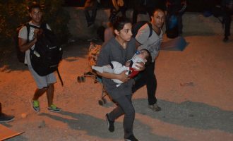 Λέσβος: Συγκρούσεις και φωτιές στο hot spot της Μόριας