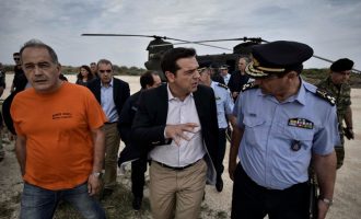 Άμεσα μέτρα για τους πυρόπληκτους της Θάσου ανακοίνωσε ο Τσίπρας