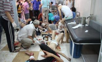 Γέμισαν τραυματίες τα νοσοκομεία στο Χαλέπι