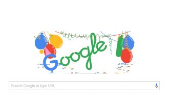 Doodle για τα γενέθλια της Google: Ενηλικιώθηκε και έγινε 18 ετών
