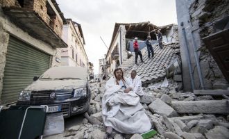 Εικόνες χάους και τρόμου στην Ιταλία μετά τον τριπλό σεισμό (φωτο)